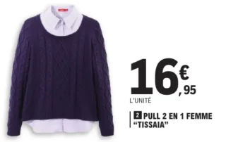 Pull 2 en 1 femme Tissaia
