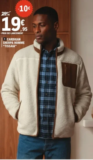 Cardigan sherpa homme "Tissaia"