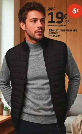 Gilet sans manches homme "TISSAIA"