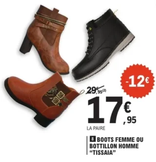 Boots femme ou bottillon homme Tissaia