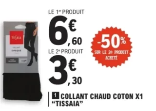 Collant chaud coton x1 Tissaia