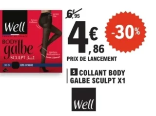 Collant Body Galbe Sculpt x1 Well
