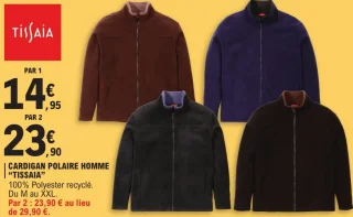 Cardigan polaire homme Tissaia