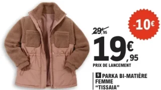 Parka bi-matière femme Tissaia