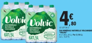 Eau minérale naturelle volcanique "Volvic"