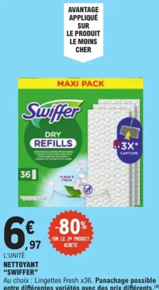 Nettoyant Swiffer Lingettes Fresh
