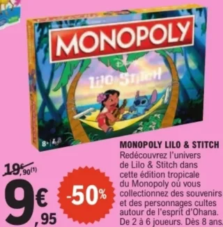 Jeu de société Monopoly Lilo & Stitch