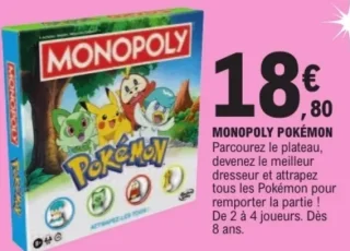 Jeu de société Monopoly Pokémon