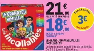 Jeu Les Incollables Le Grand Jeu Familial Ravensburger