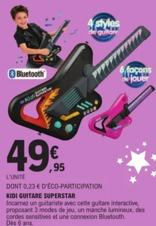 Guitare interactive Kidi Guitare Superstar