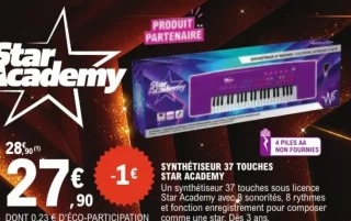 Synthétiseur 37 touches Star Academy
