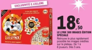 Jeu Le Lynx 300 images édition spéciale Educa