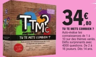 Jeu de société Tu Te Mets Combien ? TTMC