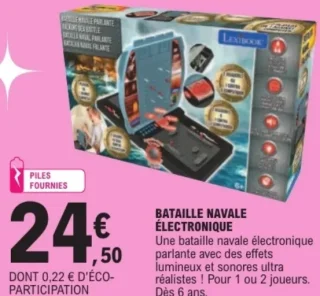 Bataille Navale Électronique Lexibook