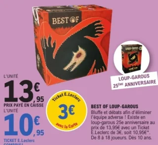 Jeu de cartes Best of Loup-Garous 25ème Anniversaire