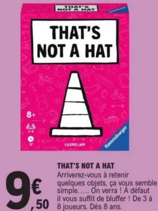 Jeu de cartes That's Not A Hat Ravensburger