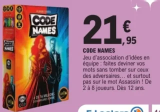Jeu de société Code Names Iello