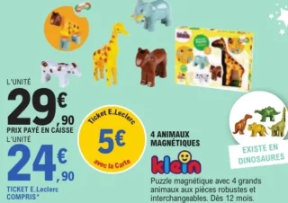 Klein 4 animaux magnétiques / dinosaures