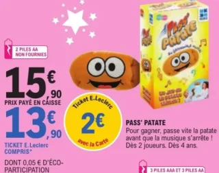 Jeu d'ambiance Pass' Patate