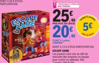 Jeu de société Escape Game Cadenas Électronique