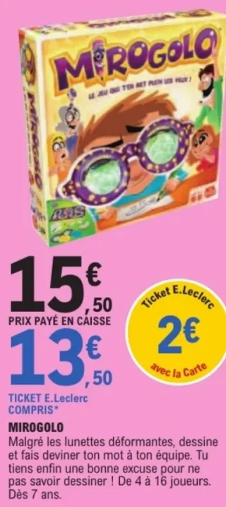 Jeu de société Mirogolo