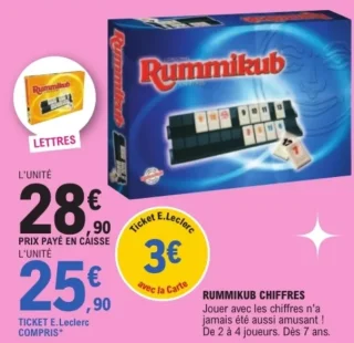 Jeu de société Rummikub Chiffres