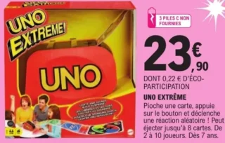 Jeu de cartes Uno Extrême