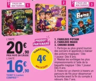 Jeu d'action FABULOUS POTIUM / FABULOUS MAGIX / CHRONO BOMB