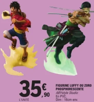 Figurine Luffy ou Zoro phosphorescente ABYstyle Studio