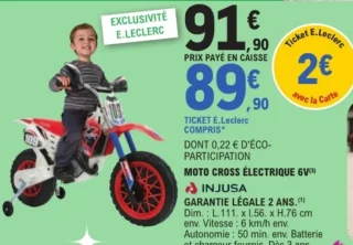 Moto cross électrique 6V Injusa