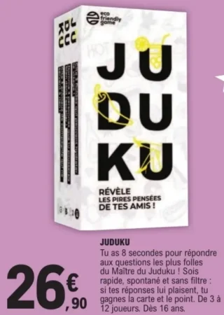 Jeu de cartes Juduku - Révèle les pires pensées de tes amis
