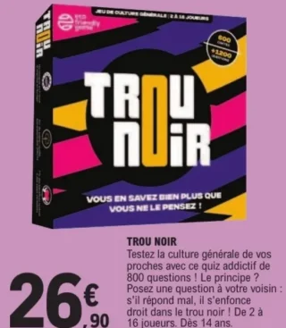 Jeu de culture générale Trou Noir