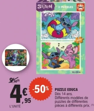 Puzzle Educa Disney Stitch