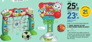 Tiboot, mon but de foot / Mon premier panier de basket Baby Clementoni