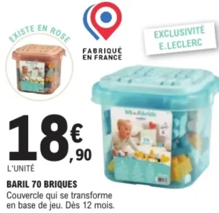 Baril 70 briques bb.Abrick Écoiffier