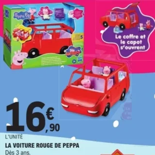 La voiture rouge de Peppa Pig