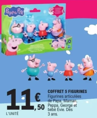 Coffret 5 figurines Peppa Pig