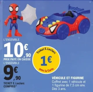 Véhicule et figurine Marvel Spidey et ses Amis Extraordinaires