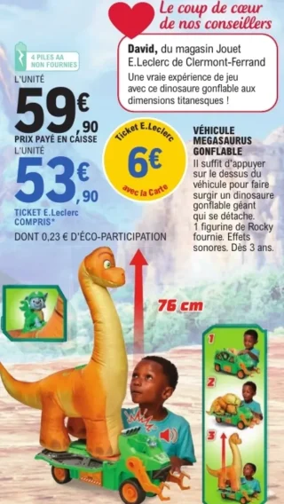 Véhicule Megasaurus Gonflable Paw Patrol