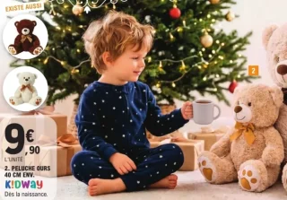 Peluche ours 40 cm env. Kidway
