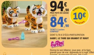 Peluche Gabby, le tigre qui grandit et rugit FurReal