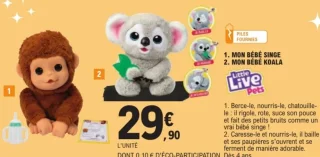 Mon bébé singe / Mon bébé koala Little Live Pets