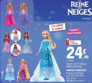 Poupée Princesse La Reine des Neiges Disney