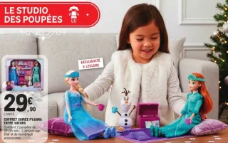 Coffret soirée pyjama entre soeurs La Reine des Neiges Disney