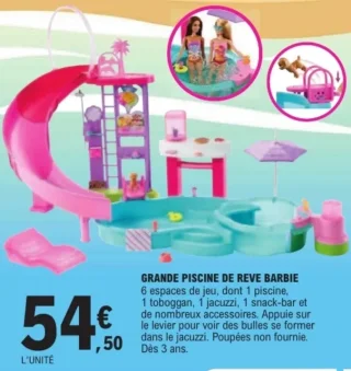 Grande piscine de rêve Barbie
