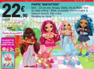 Poupée Babysitters Rainbow High Junior High