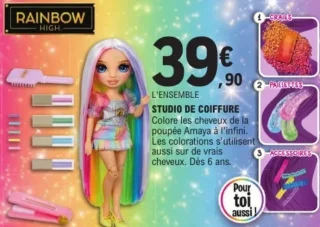 Studio de coiffure Rainbow High