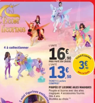 Poupée et licorne ailes magiques L'École des licornes