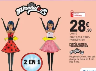 Poupée Ladybug Transformation Miraculous