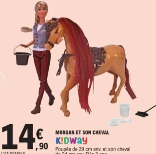 Poupée Morgan et son cheval Kidway